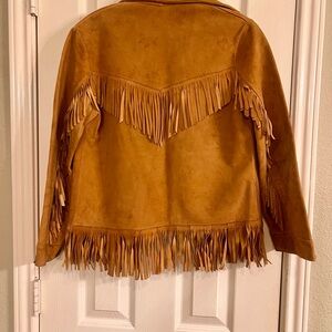 Vintage Suede Fringe Jacket-XS